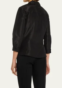 Carolina HerreraTaffeta Button-Front Shirt