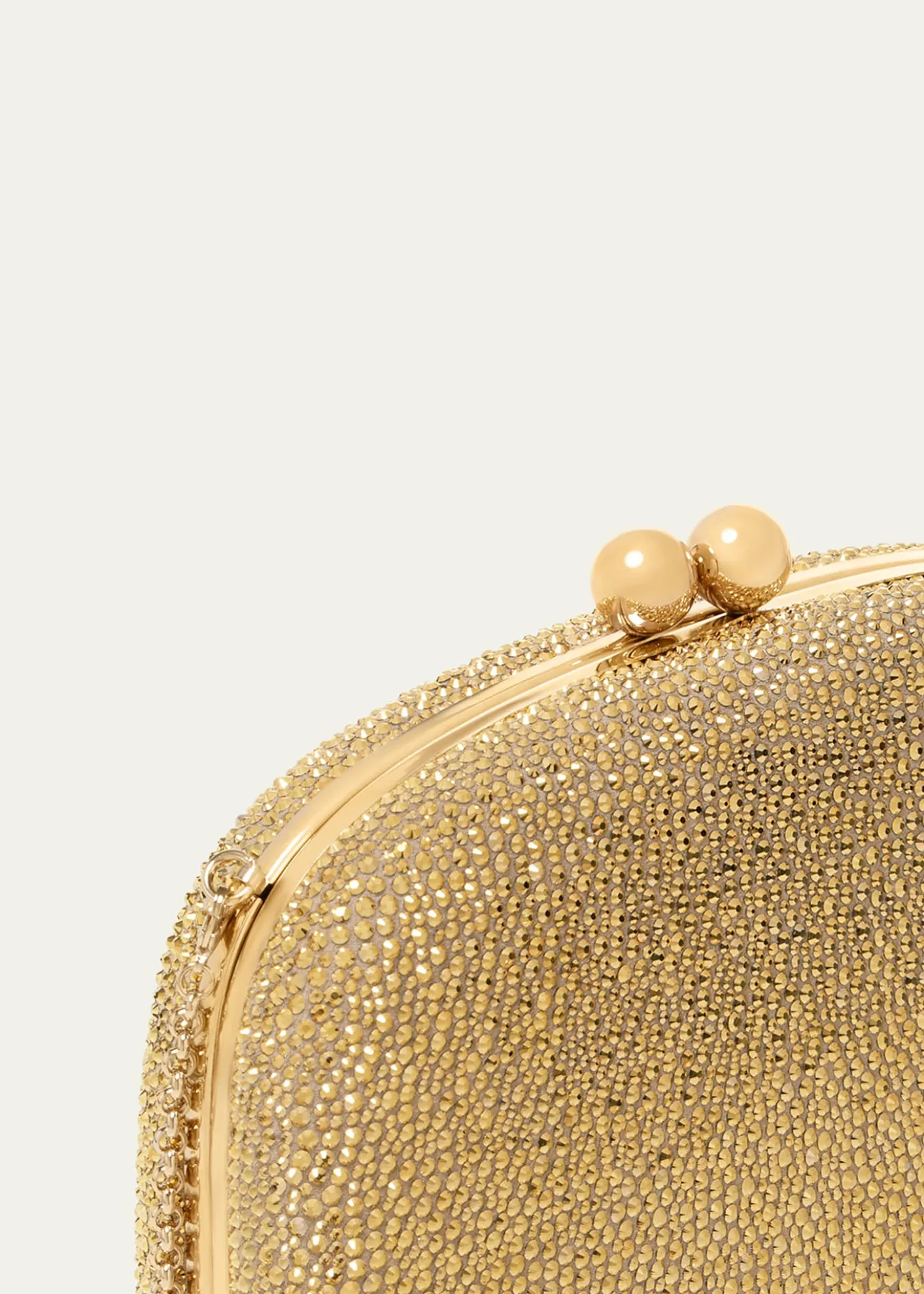 Carolina HerreraVega Crystal-Embellished Suede Clutch Bag