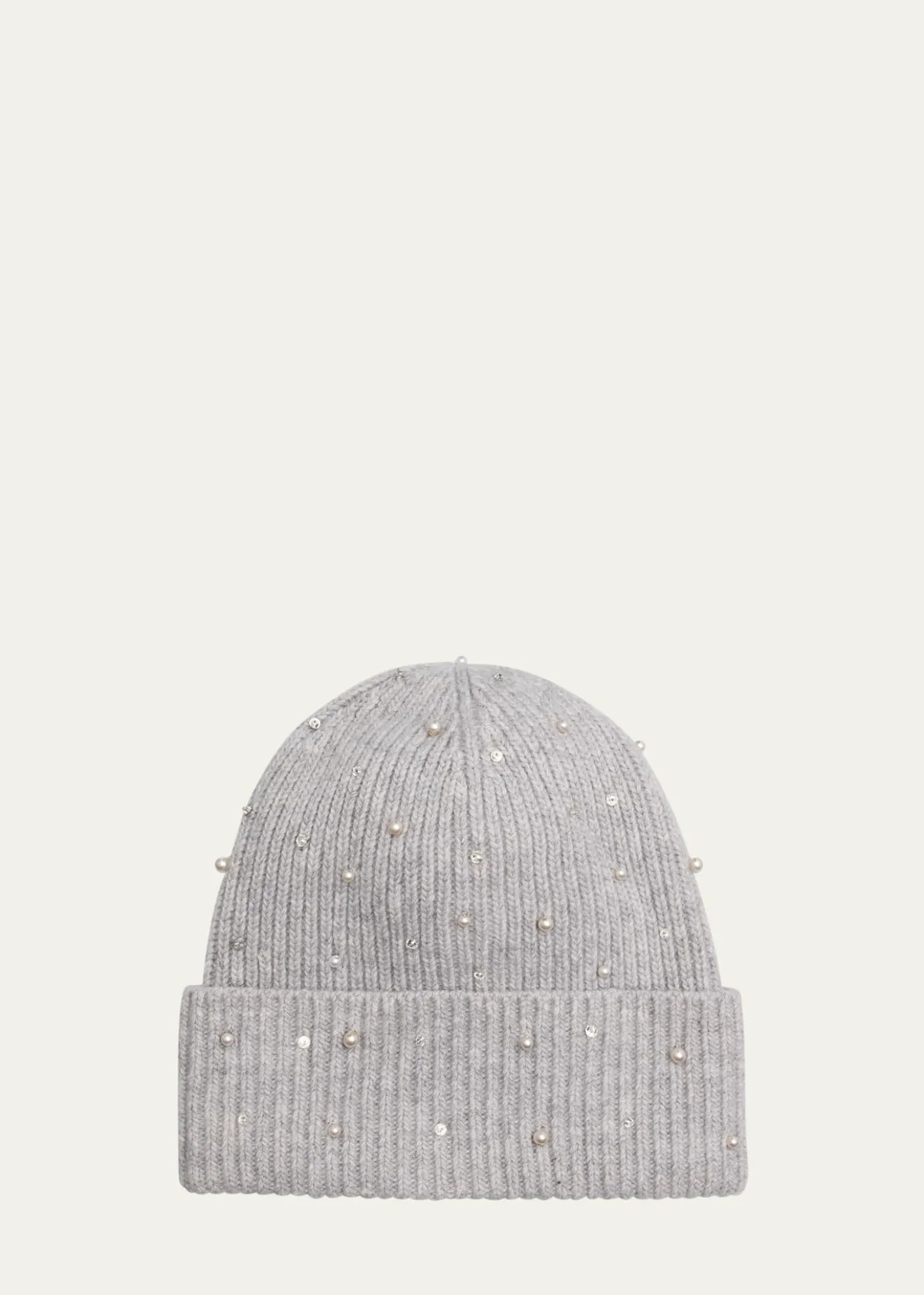 Carolyn RowanCashmere Crystal-Embellished Beanie Hat