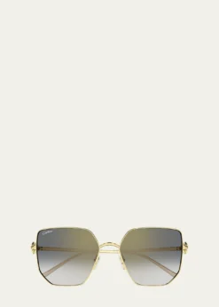 CartierClash de Cartier 56mm Butterfly Sunglasses