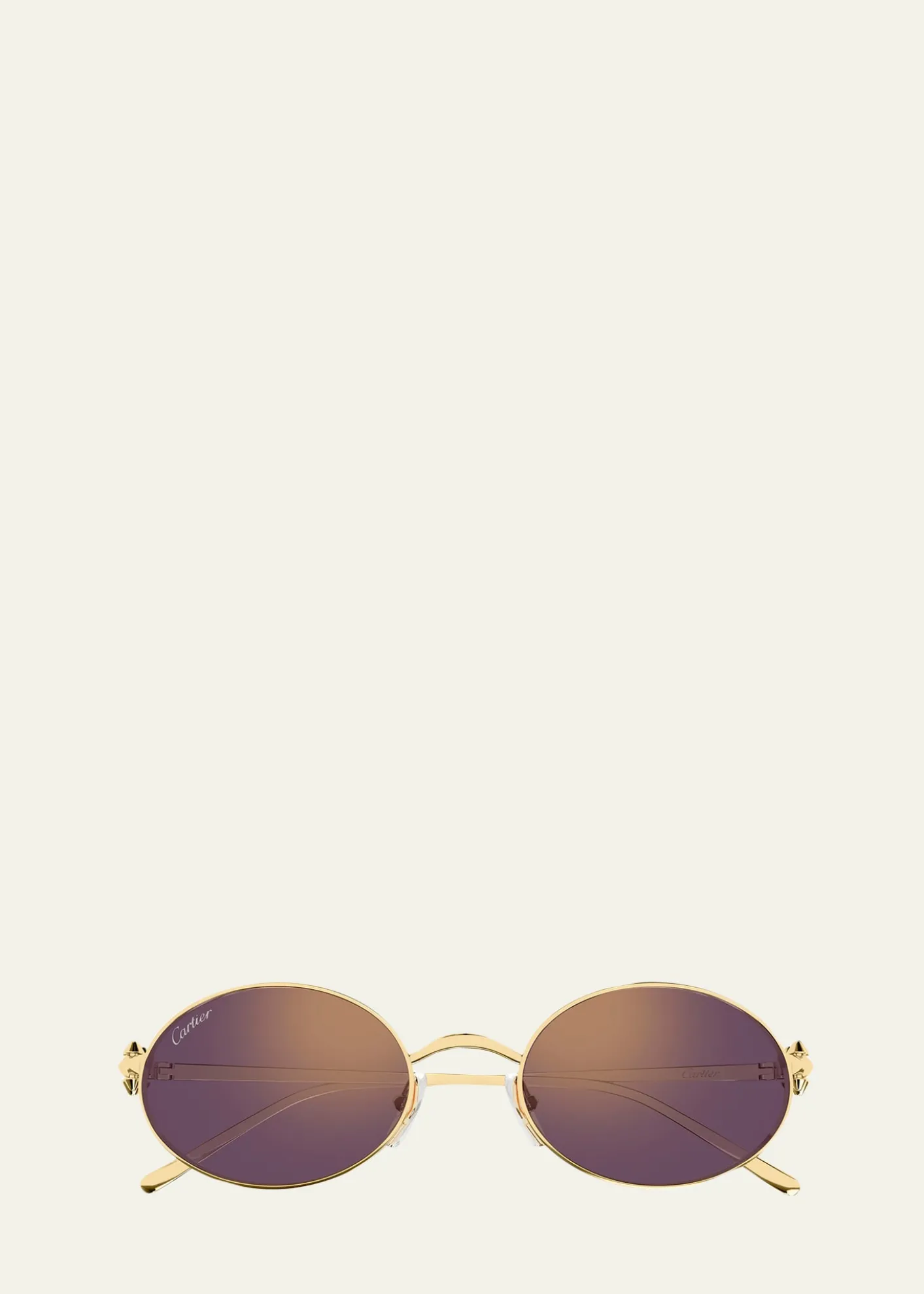 CartierClash de Cartier 52mm Oval Metal Sunglasses