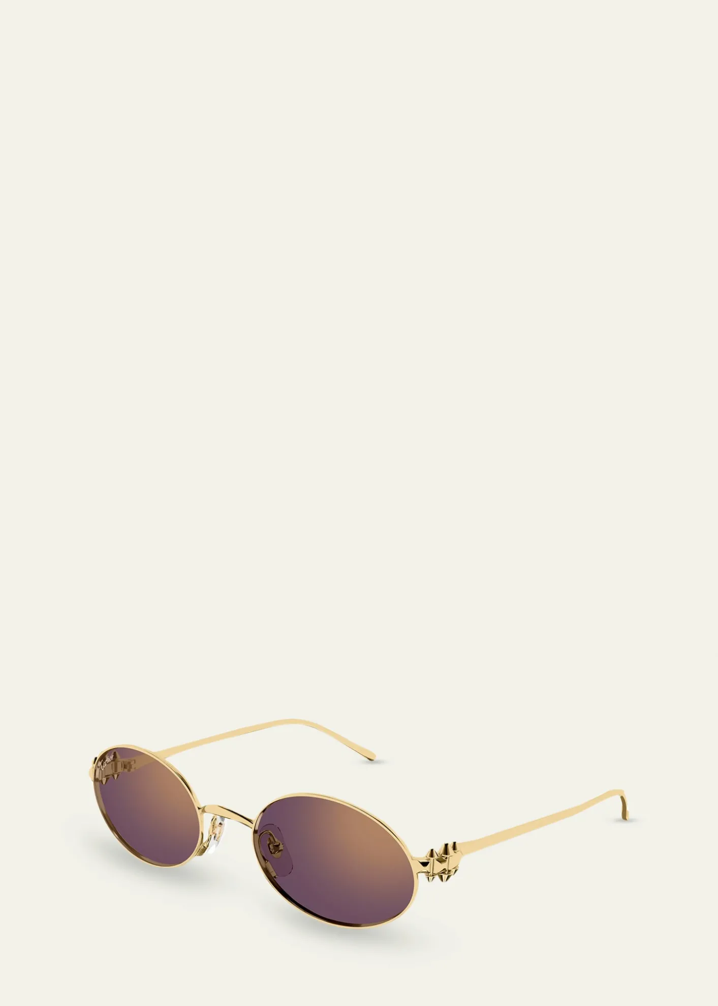 CartierClash de Cartier 52mm Oval Metal Sunglasses