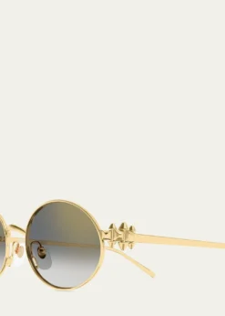 CartierClash de Cartier 52mm Oval Metal Sunglasses