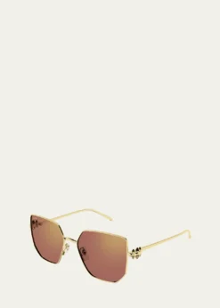 CartierClash de Cartier 56mm Rectangular Sunglasses