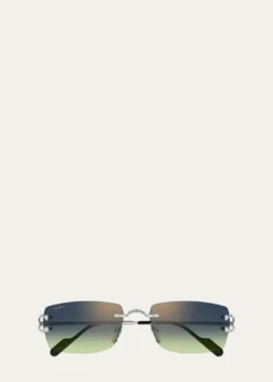 CartierMen's CT0550S-008 Metal Rectangle Sunglasses