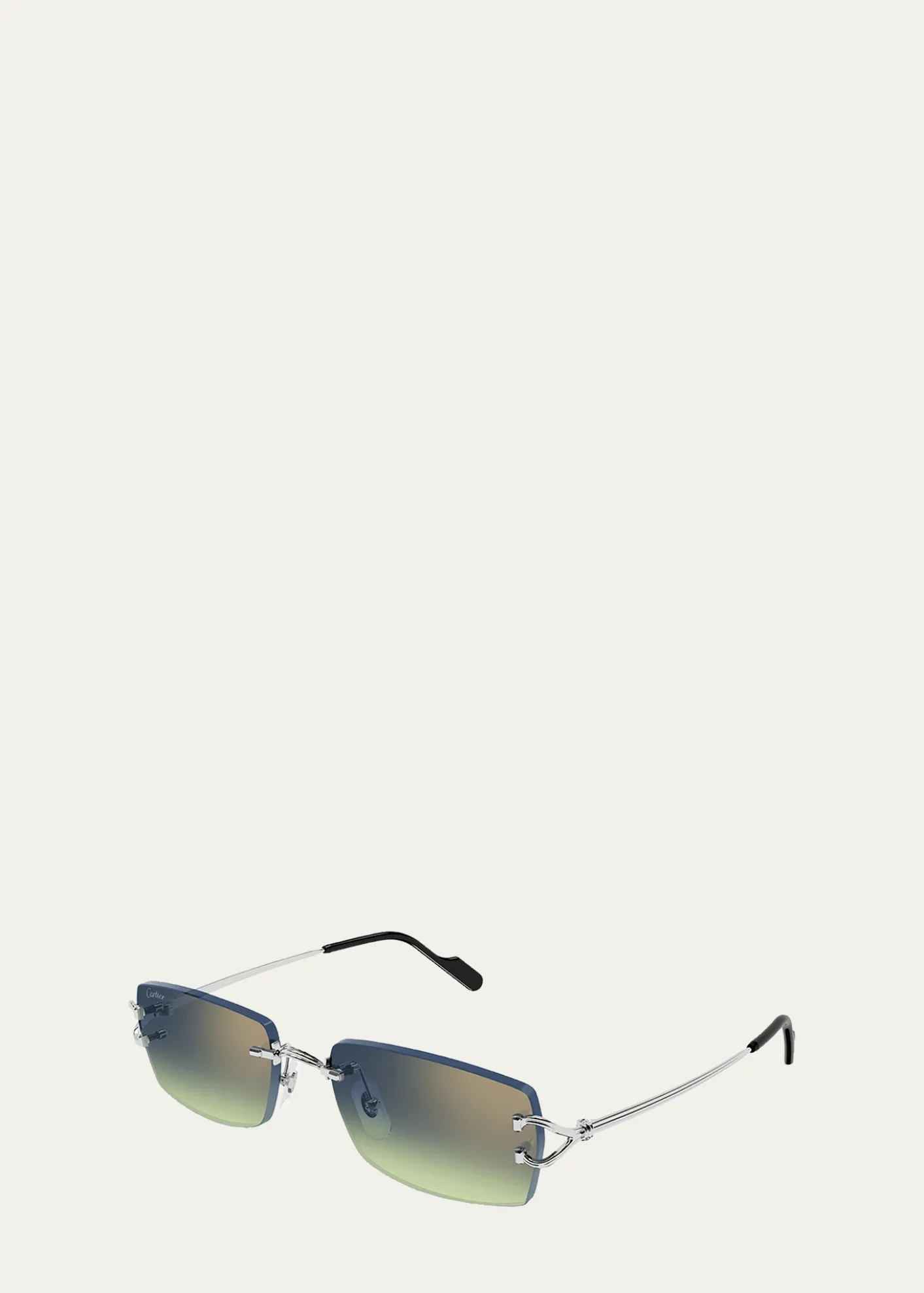 CartierMen's CT0550S-008 Metal Rectangle Sunglasses