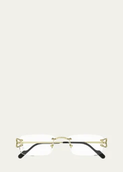 CartierMen's Rimless Metal Optical Glasses