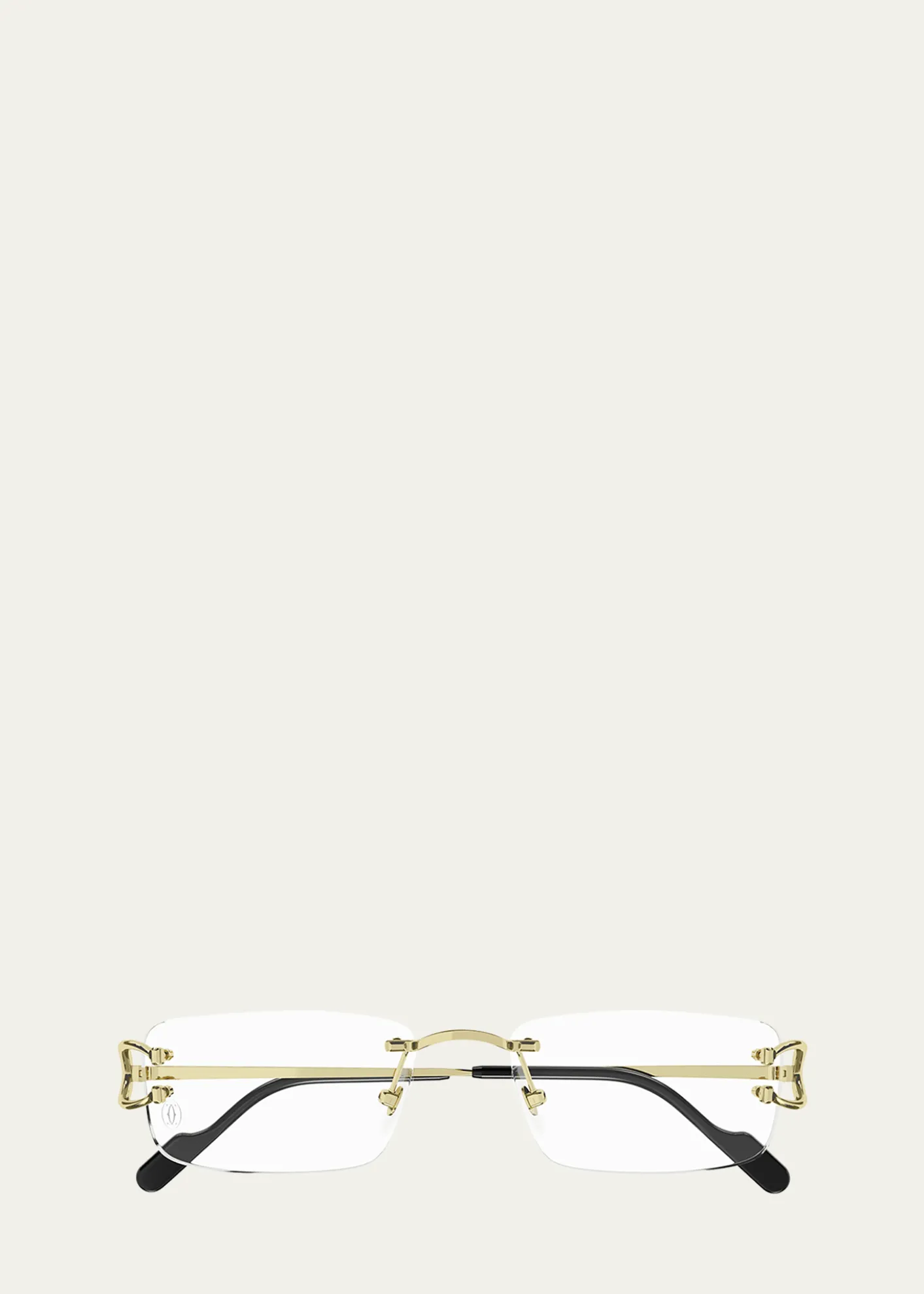 CartierMen's Rimless Metal Optical Glasses