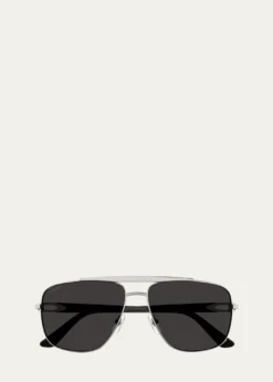 CartierMen's C-Logo Aviator Sunglasses