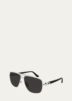 CartierMen's C-Logo Aviator Sunglasses