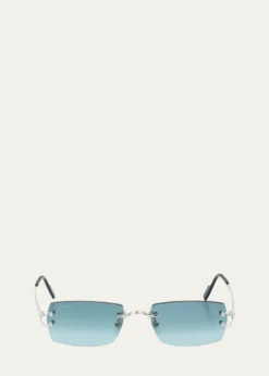 CartierMen's CT0550S Metal Rectangle Sunglasses