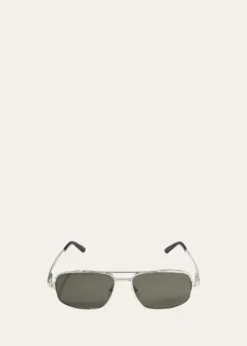CartierMen's Metal Aviator Sunglasses