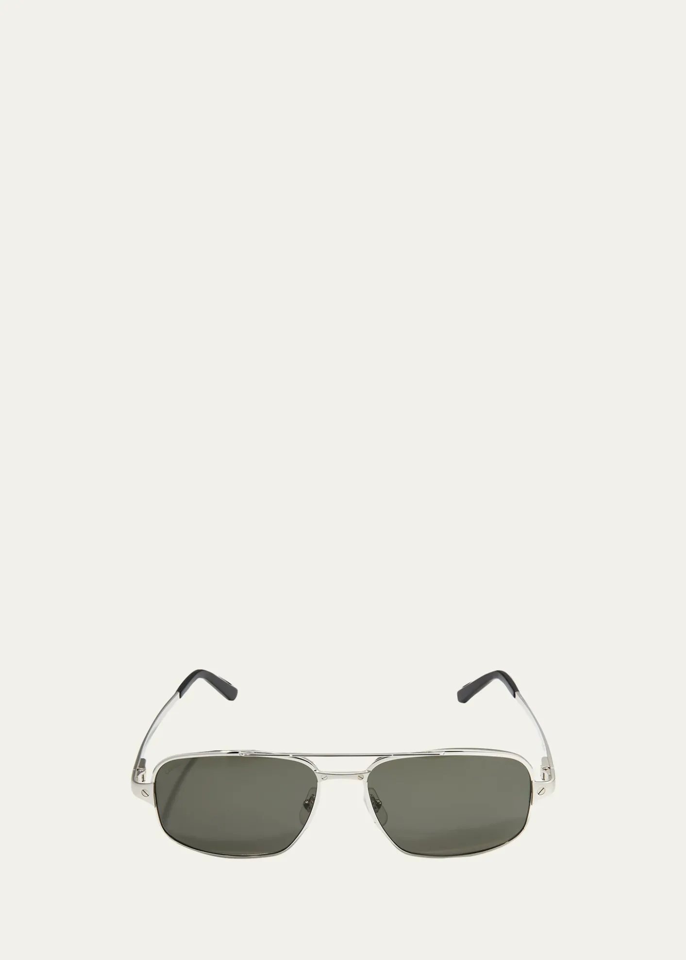 CartierMen's Metal Aviator Sunglasses