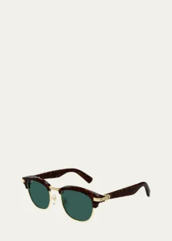 CartierMen's Round Two-Tone Sunglasses