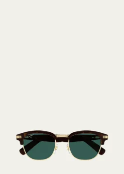 CartierMen's Round Two-Tone Sunglasses