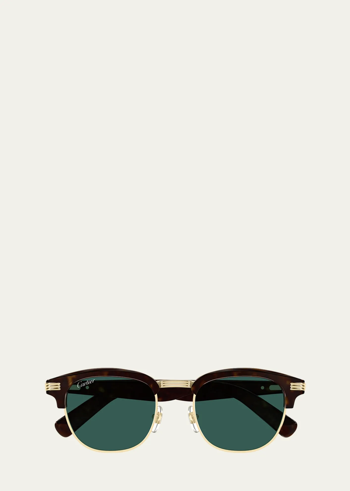 CartierMen's Round Two-Tone Sunglasses