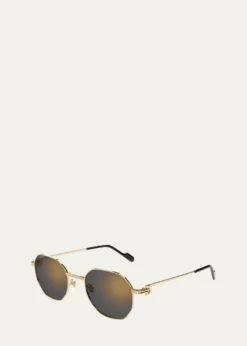 CartierMirrored Round Metal Sunglasses
