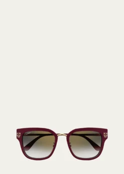 CartierRound Acetate Sunglasses