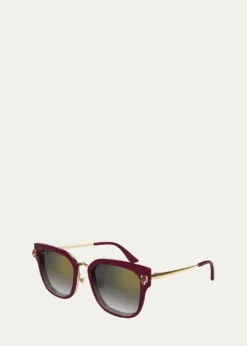 CartierRound Acetate Sunglasses