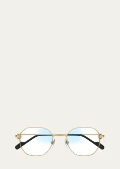 CartierRound Photochromic Metal Sunglasses