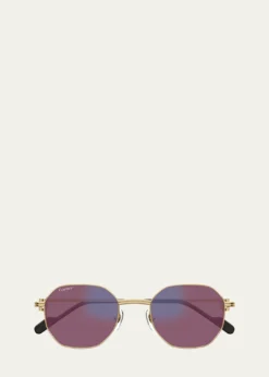 CartierRound Photochromic Metal Sunglasses