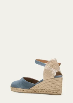 CastanerCarol Canvas Ankle-Strap Wedge Espadrilles
