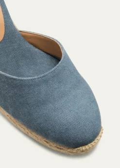 CastanerCarol Canvas Ankle-Strap Wedge Espadrilles