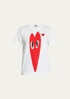 CDG PlayHeart Logo Short-Sleeve T-Shirt