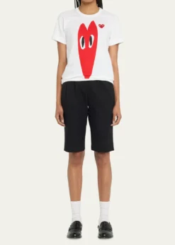 CDG PlayHeart Logo Short-Sleeve T-Shirt