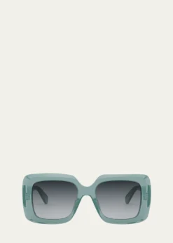 CelineBold 3 Dots Acetate Square Sunglasses
