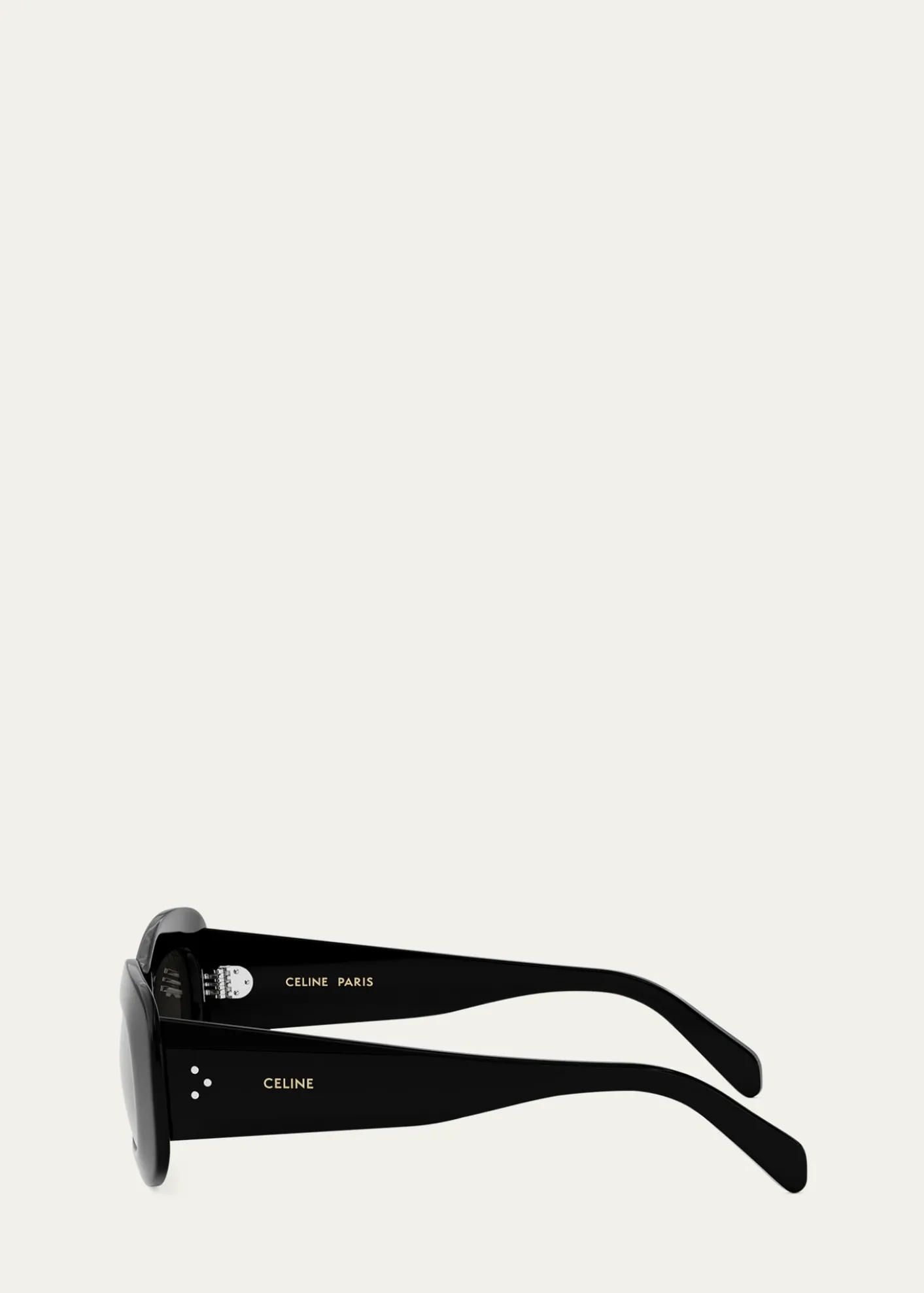 CelineBold 3 Dots Acetate Rectangle Sunglasses