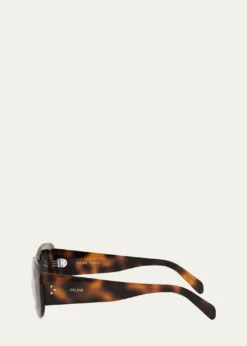 CelineBold 3 Dots Acetate Rectangle Sunglasses