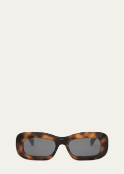 CelineBold 3 Dots Acetate Rectangle Sunglasses