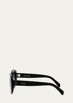 CelineBold 3 Dots Acetate Shield Sunglasses
