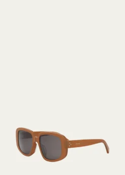 CelineBold 3 Dots Acetate Shield Sunglasses