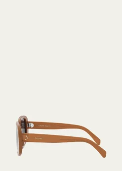 CelineBold 3 Dots Acetate Shield Sunglasses