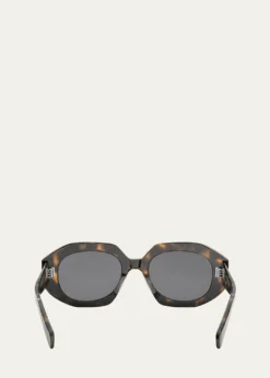 Celine3 Dot Geometric Square Sunglasses