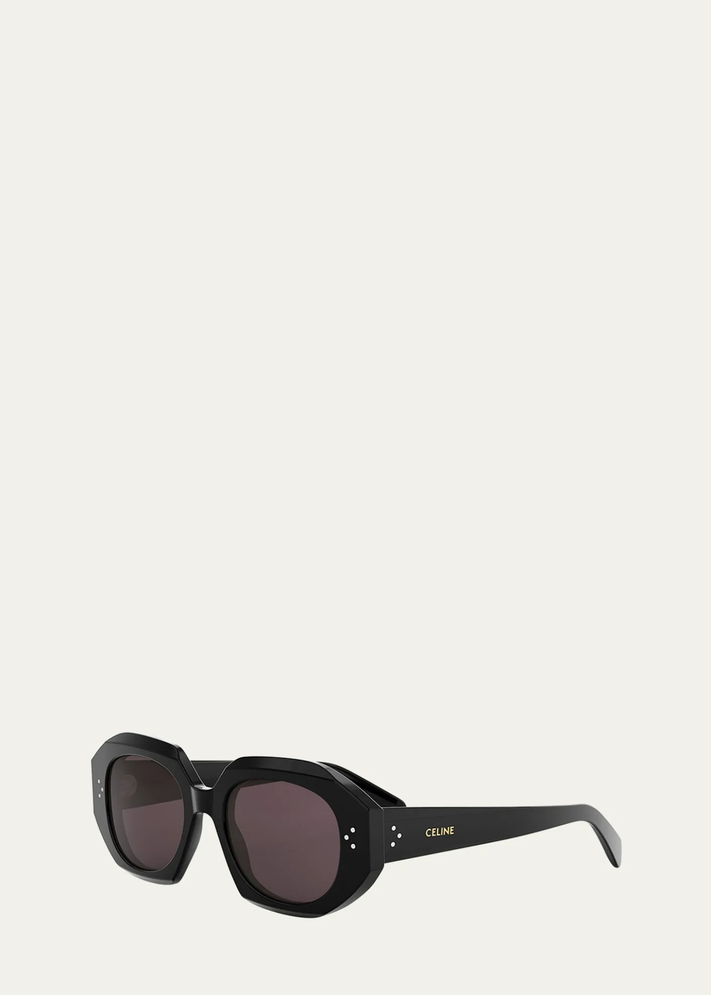 Celine3 Dot Geometric Square Sunglasses