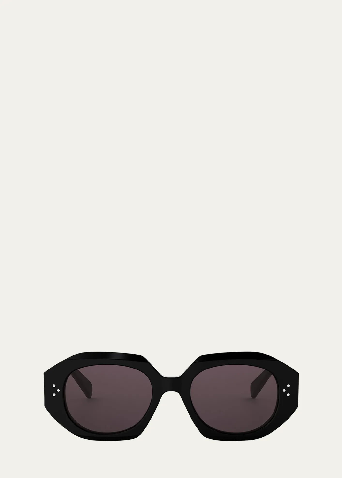 Celine3 Dot Geometric Square Sunglasses