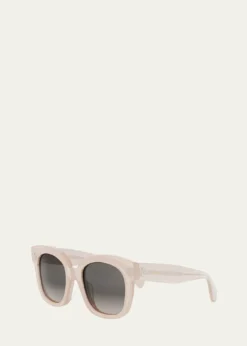 Celine3 Dots Acetate Square Sunglasses
