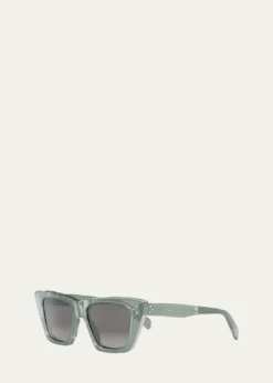 CelineLogo Acetate Cat-Eye Sunglasses
