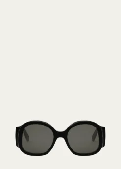 CelineMax Triomphe Round Acetate Sunglasses