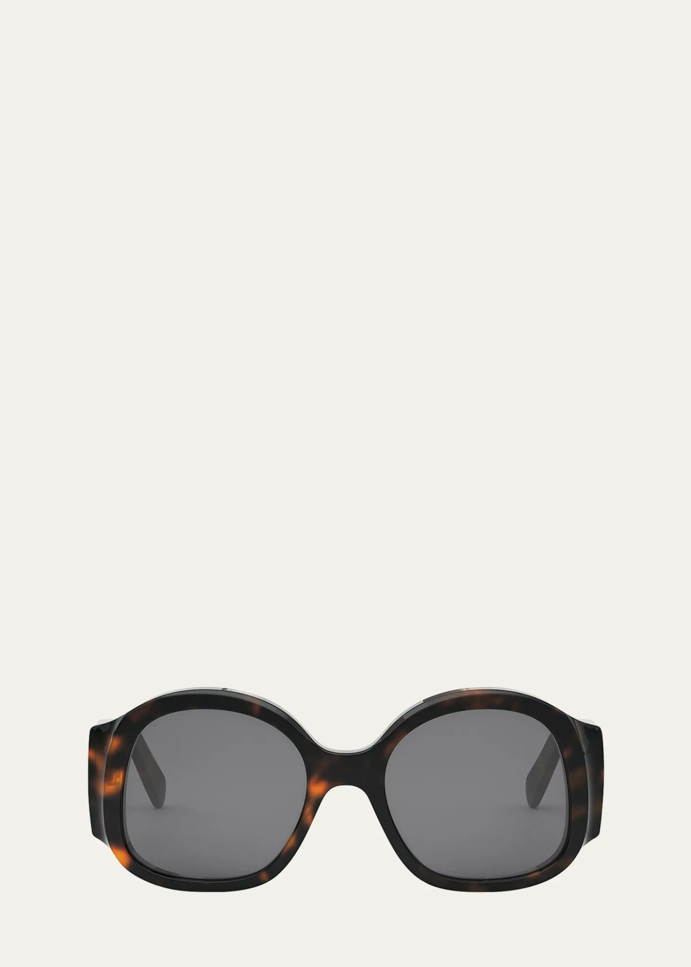 CelineMax Triomphe Round Acetate Sunglasses