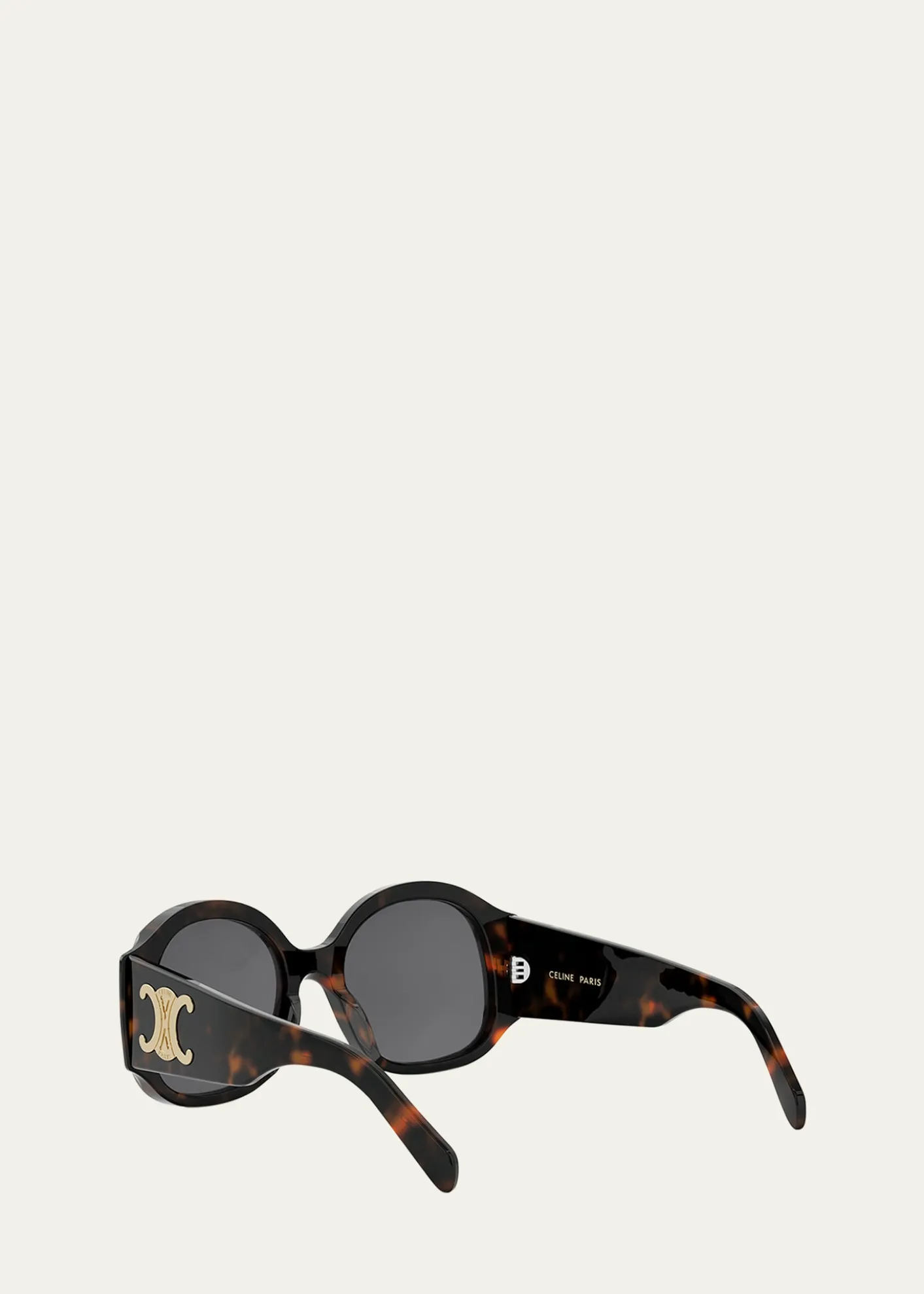 CelineMax Triomphe Round Acetate Sunglasses