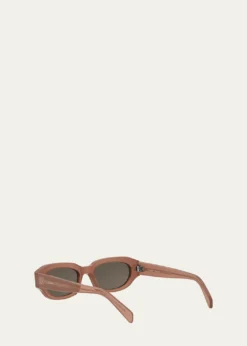 CelineMen's 3 Dots Acetate Rectangle Sunglasses