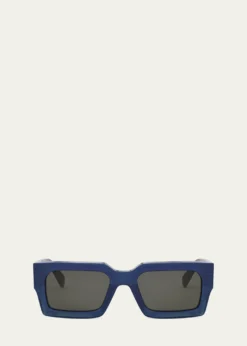 CelineMen's 3-Dot Acetate Rectangle Sunglasses