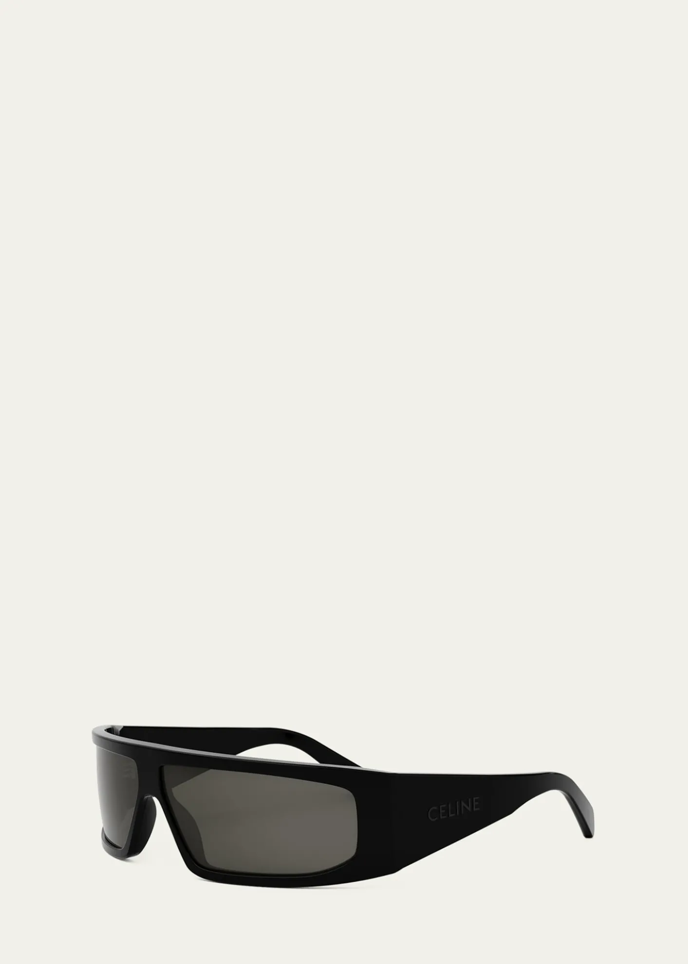 CelineMen's Acetate-Nylon Rectangle Sunglasses