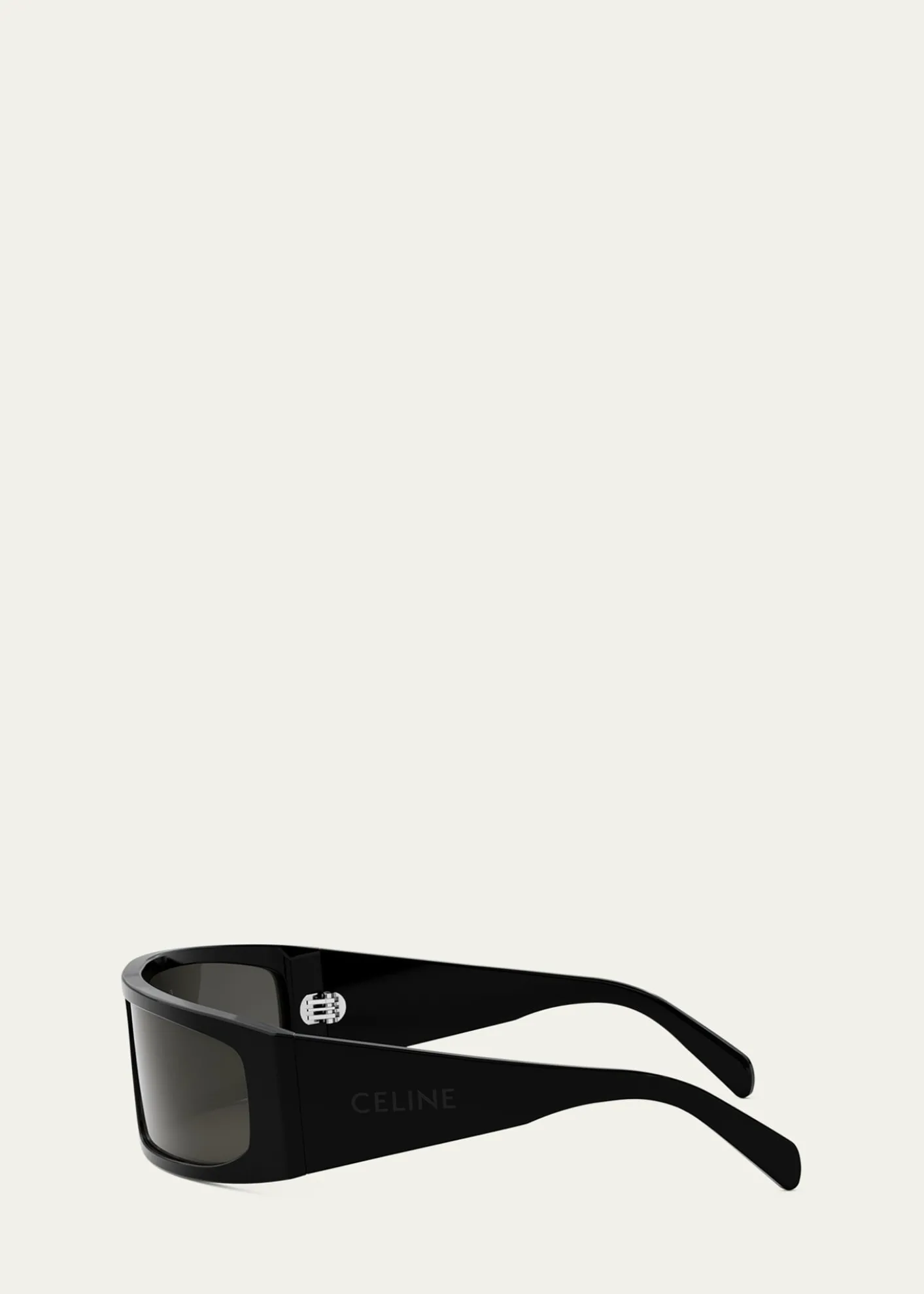 CelineMen's Acetate-Nylon Rectangle Sunglasses