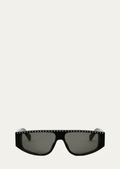 CelineMen's Animation Acetate Rectangle Sunglasses
