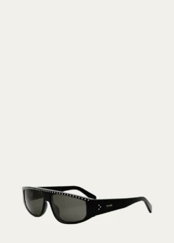CelineMen's Animation Acetate Rectangle Sunglasses